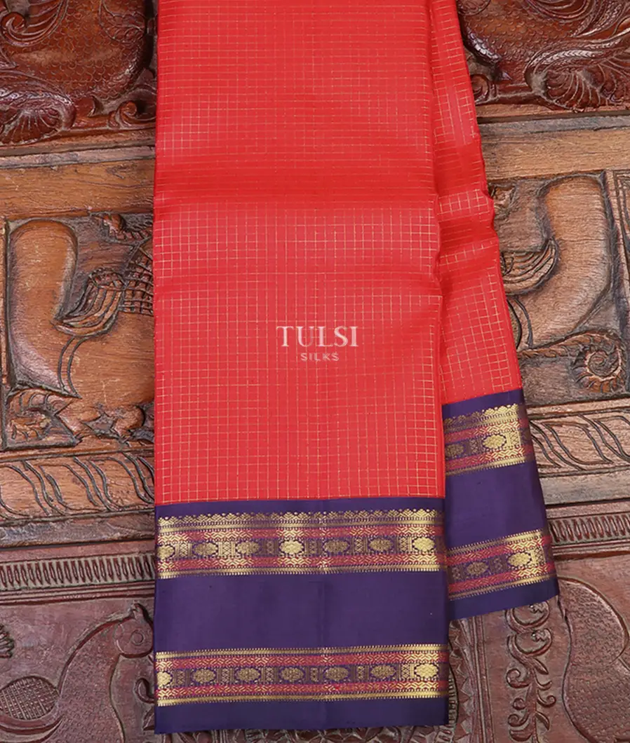 Red Kanjivaram Silk Saree T624155-image