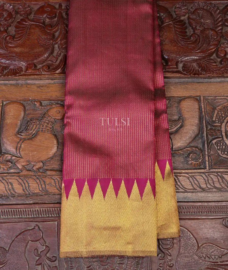 Purple Kanjivaram Silk Saree T613356-image