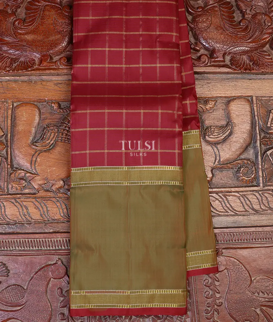 Red Kanjivaram Silk Saree T624145-image