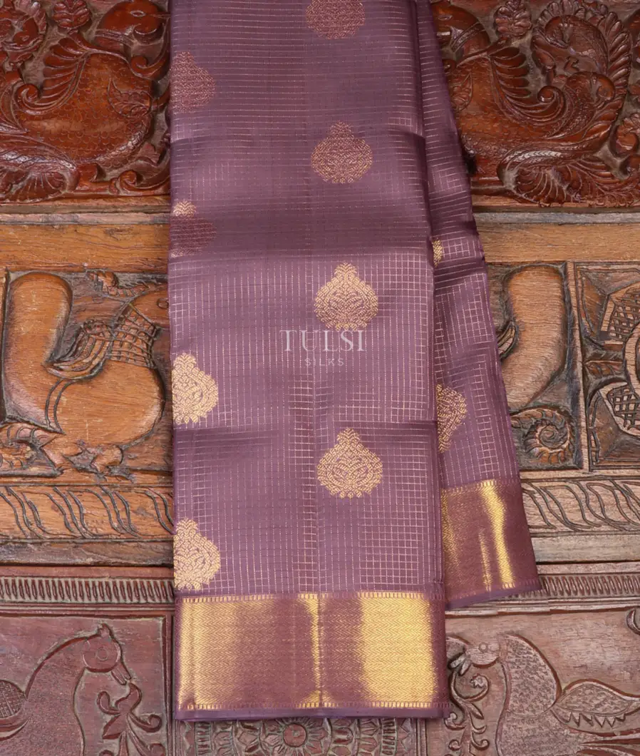 Mauve Purple Kanjivaram Silk Saree T624230-image