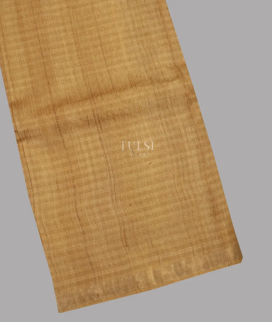 Yellow Woven Tussar Saree T624372-image