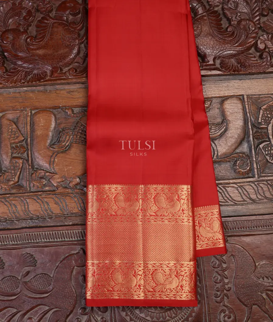 Red Soft Silk Saree T623755-image