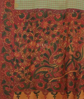 green-soft-silk-kalamkari-handpainted-saree-t601076-t601076-d