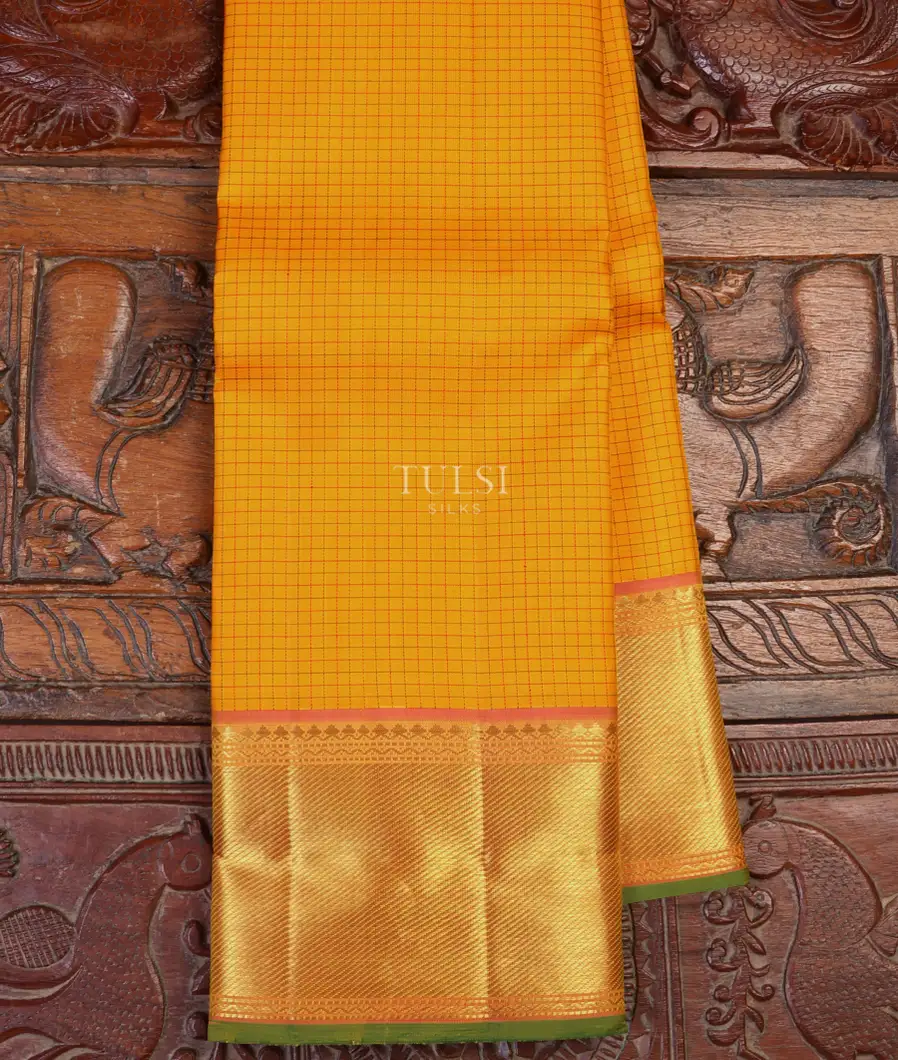 Yellow Kanjivaram Silk Saree T626096-image