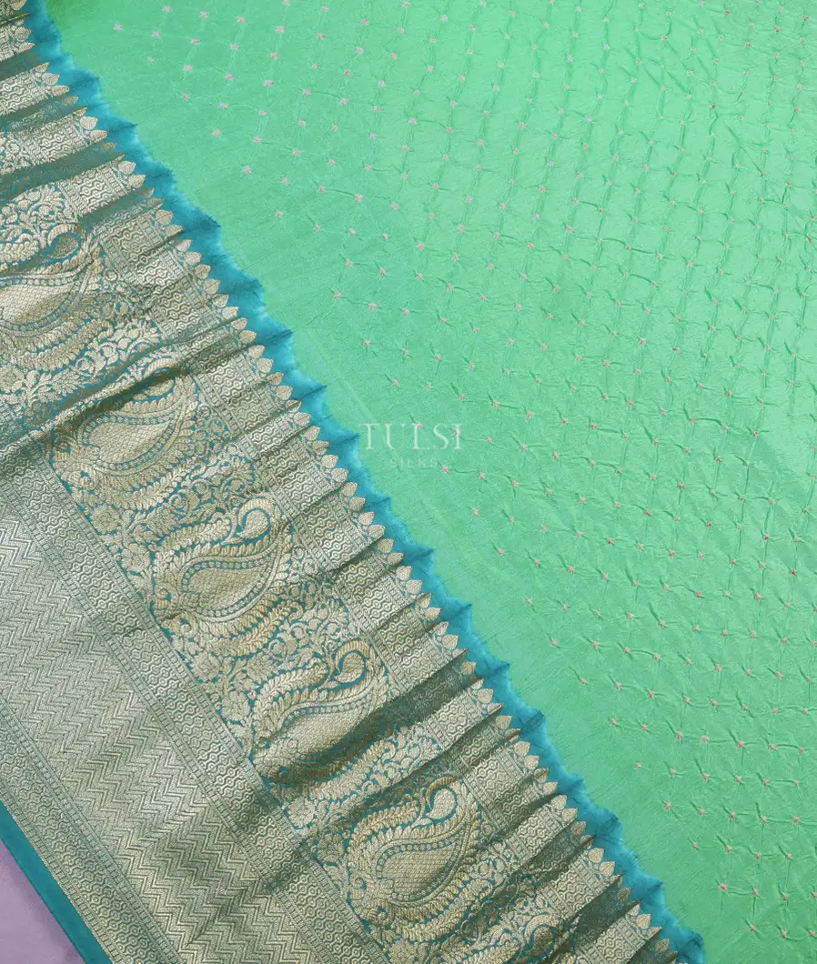 green-bandhani-chaniya-silk-saree-t569017-t569017-d