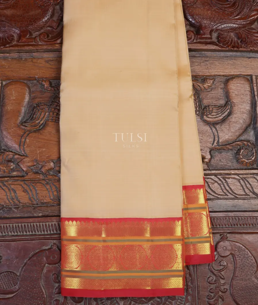 Light Beige Kanjivaram Silk Saree T589748-image