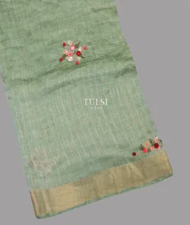 greenish-grey-linen-embroidery-saree-t623528-t623528-a