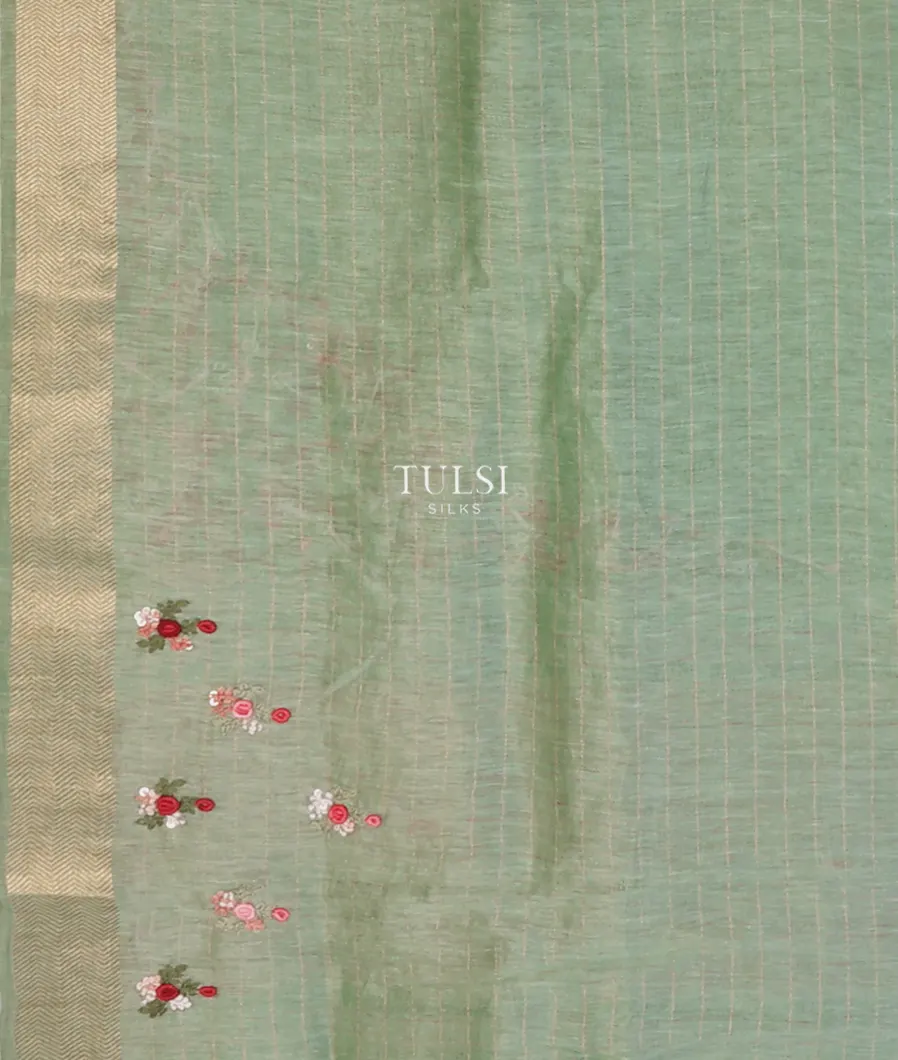 greenish-grey-linen-embroidery-saree-t623528-t623528-c