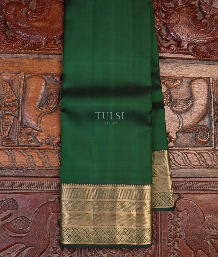 Bottle Green Soft Silk Saree T623736-image
