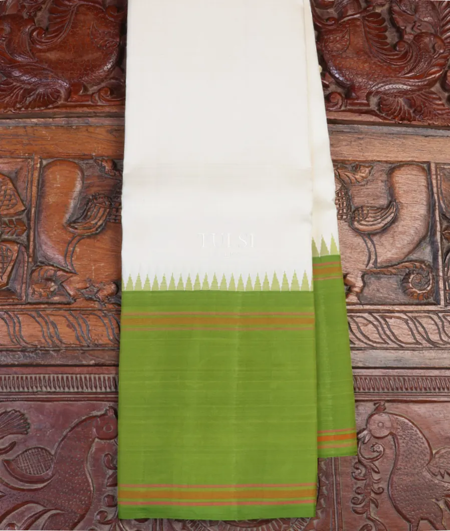 White Kanjivaram Silk Saree T602270-image