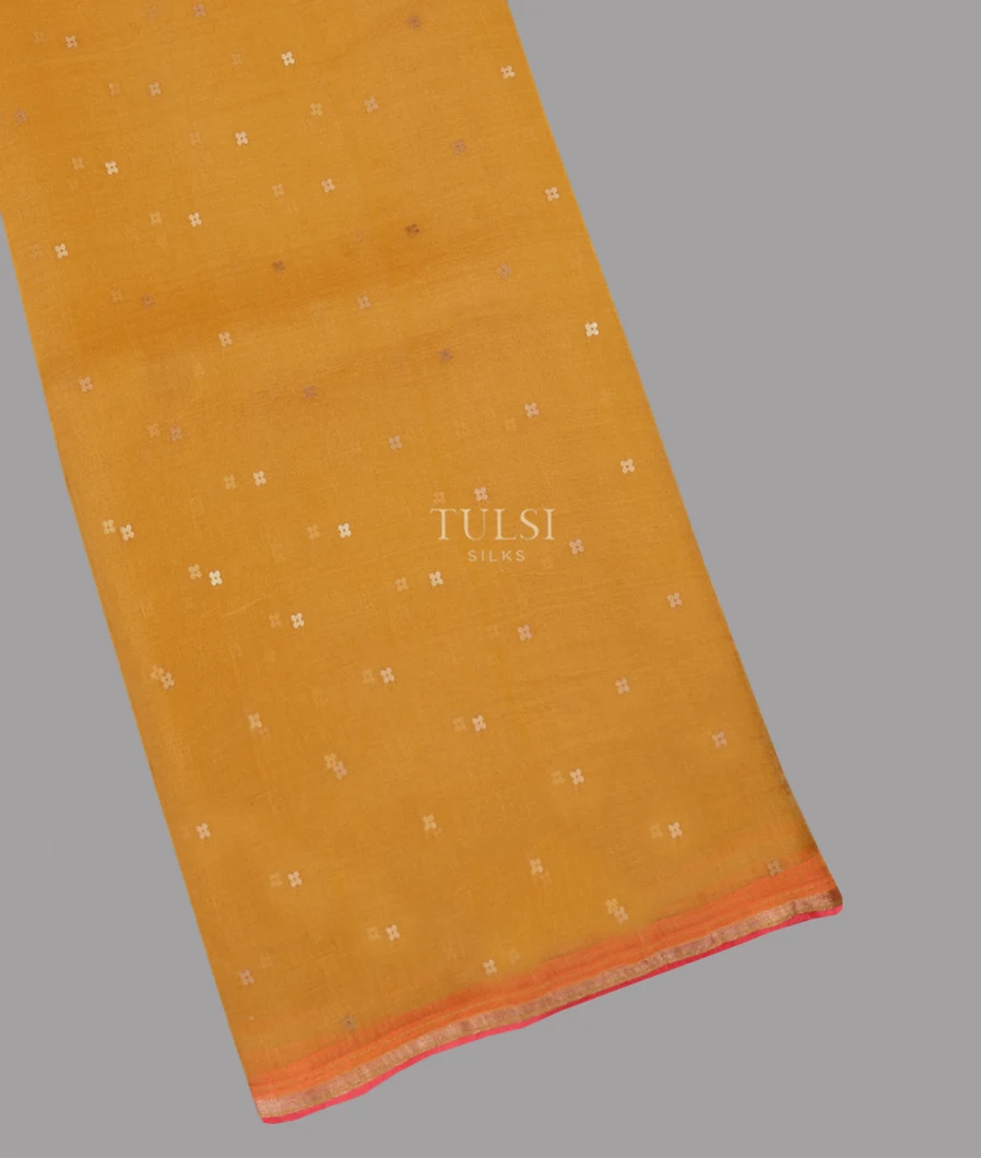 Yellow Woven Organza Saree T622085-image