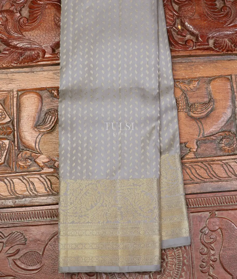Grey Kanjivaram Silk Saree T626231-image