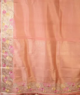 salmon-pink-kanjivaram-embroidery-silk-saree-t612082-t612082-d