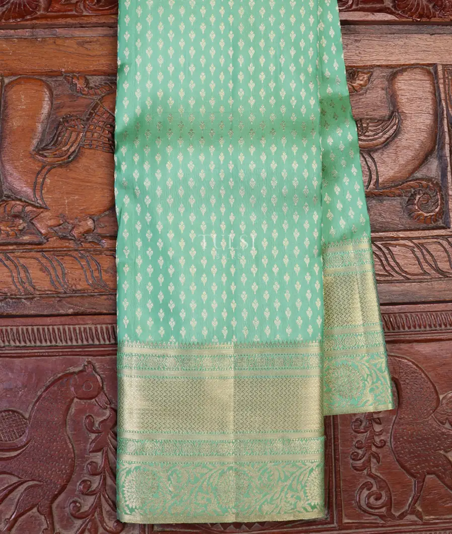 Greenish Blue Kanjivaram Silk Saree T626212-image