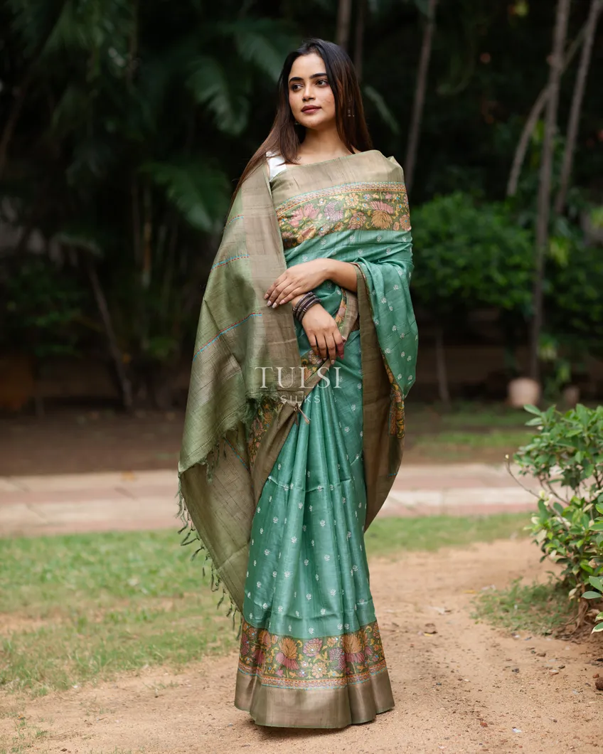 greenish-blue-tussar-embroidery-saree-t621099-t621099-g