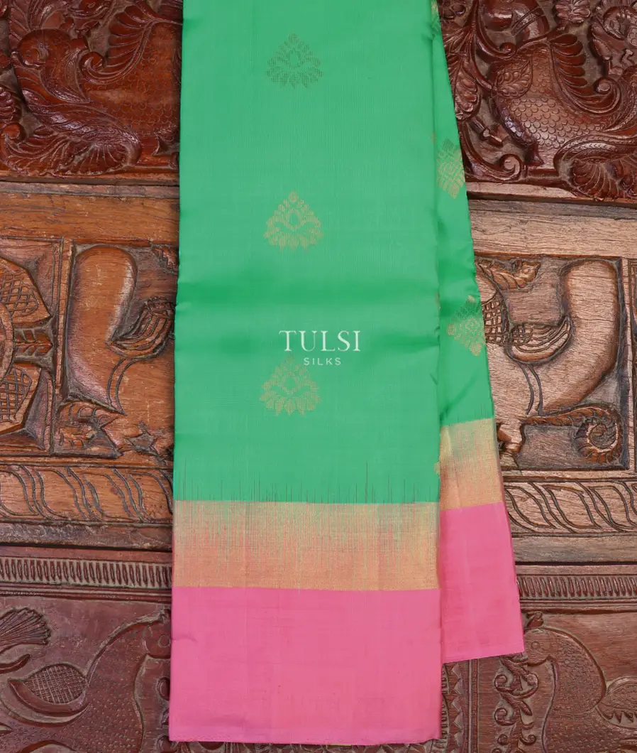 Green Soft Silk Saree T566450-image