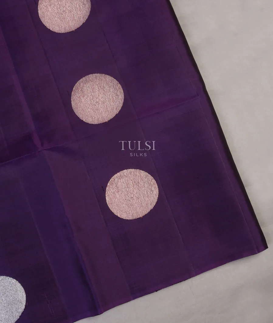 Purple Soft Silk Saree T627396-image