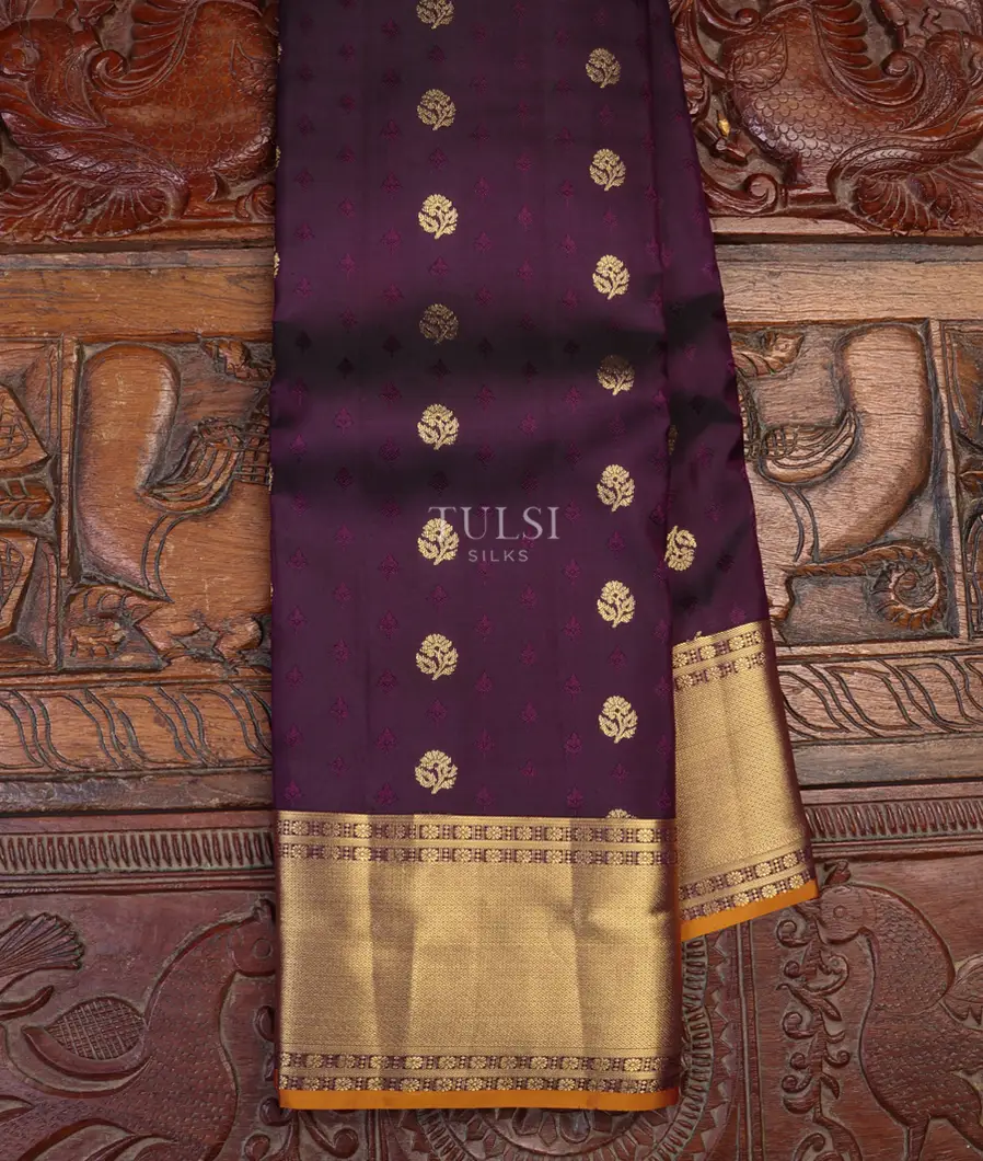 Purple Soft Silk Saree T621182-image