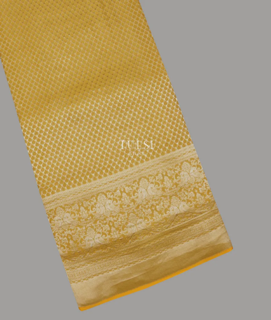 Yellow Mysore Crepe Silk Saree T630695-image