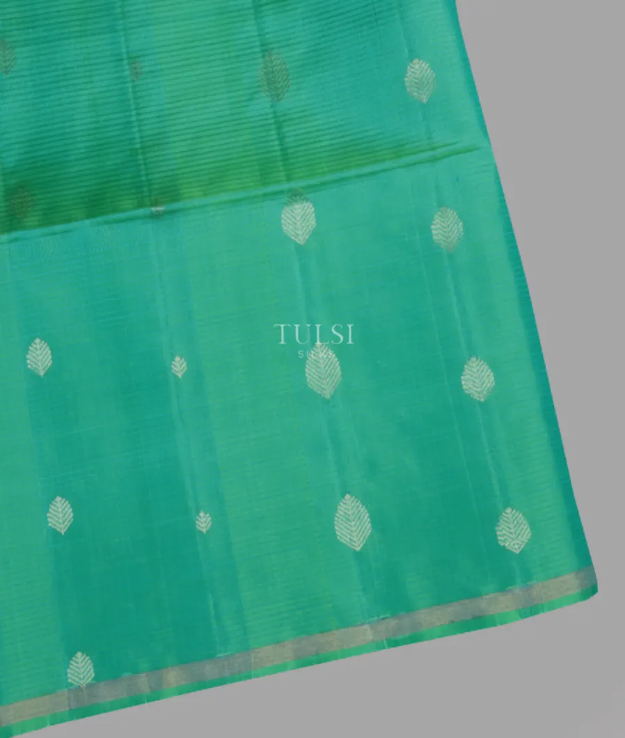 Bluish Green Soft Silk Saree T628188-image