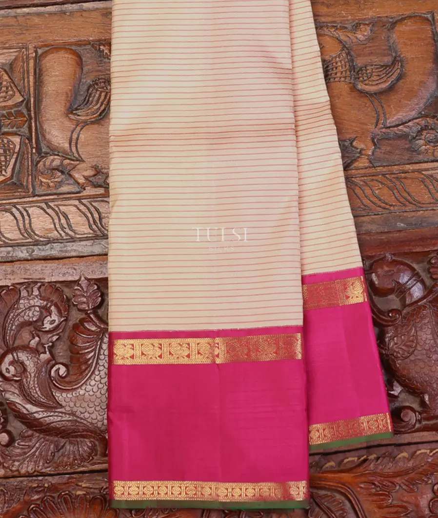 Light Beige Kanjivaram Silk Saree T627573-image