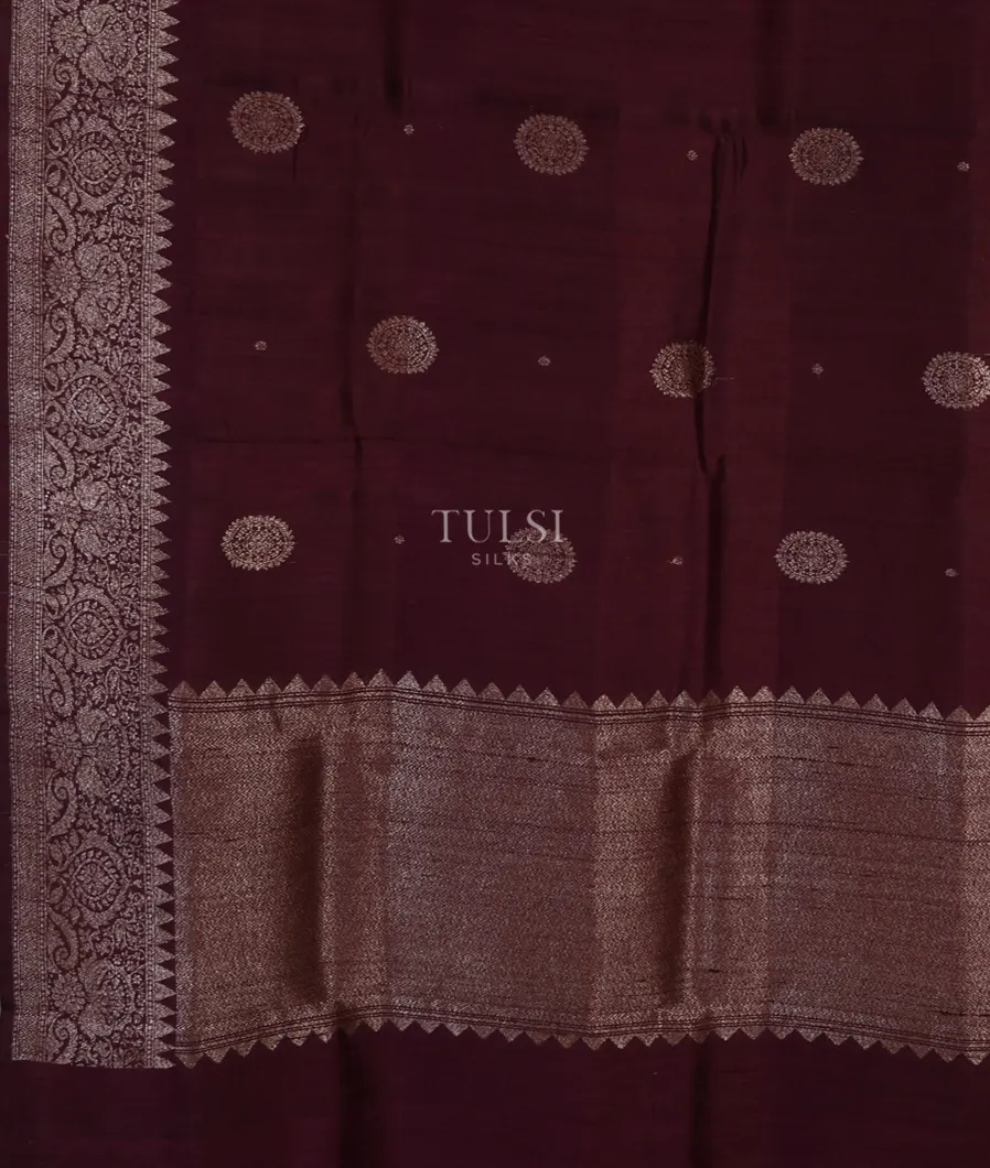 burgundy-banaras-tussar-saree-t624439-t624439-d