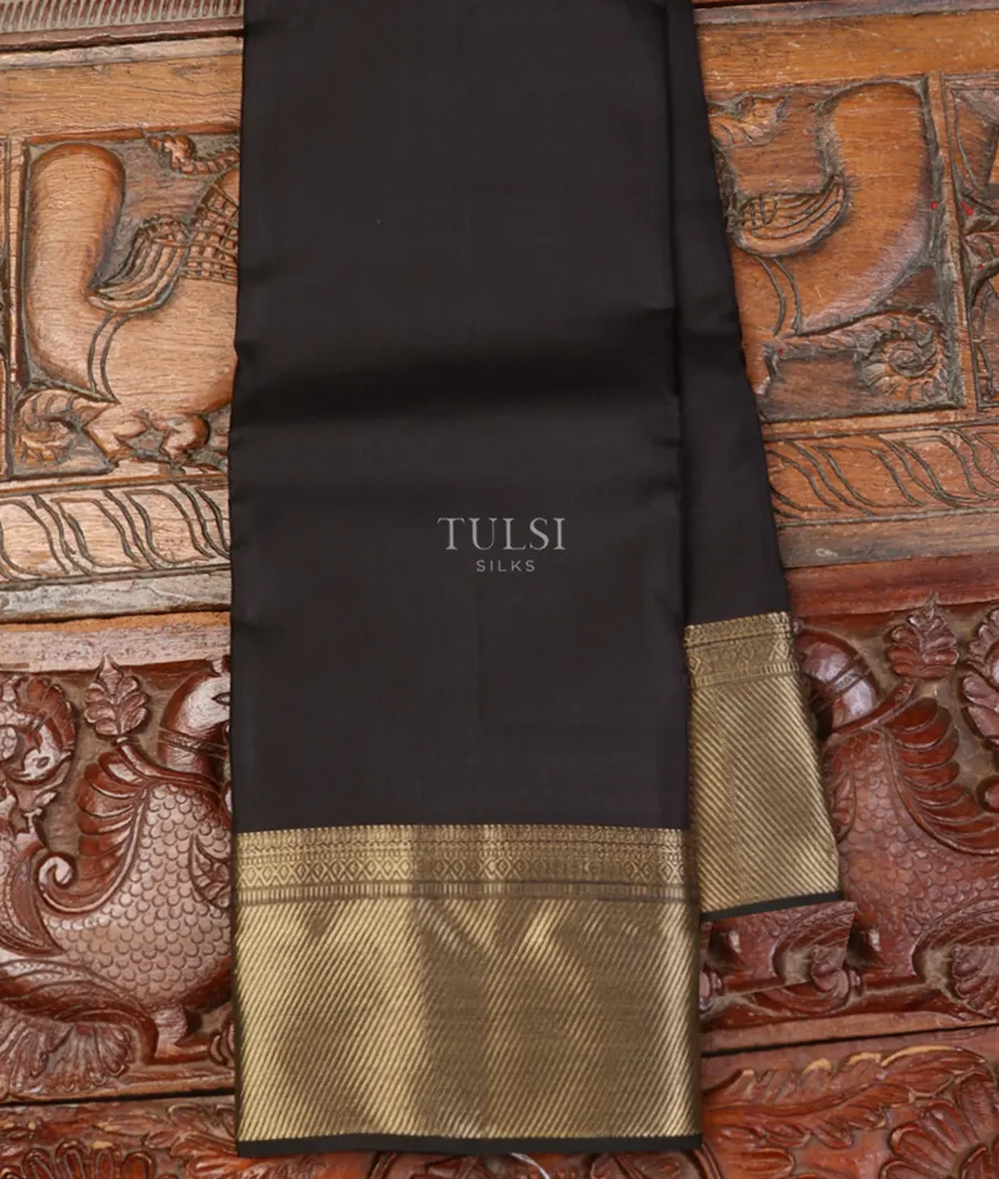Black Soft Silk Saree T631861-image