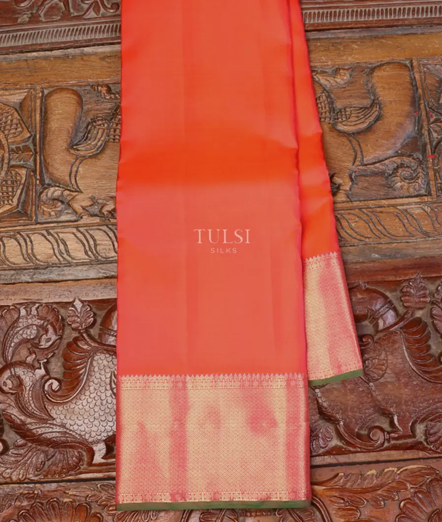 Orange Soft Silk Saree T623289-image