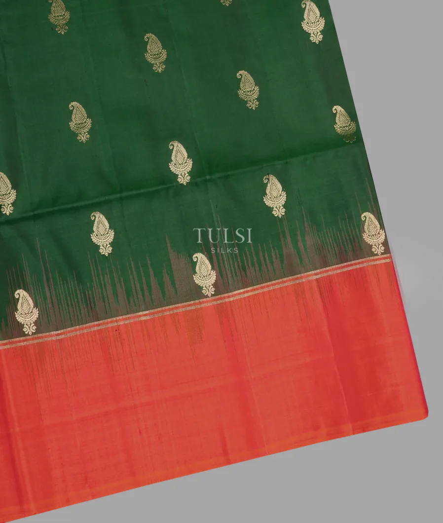 Green Soft Silk Saree T632945-image