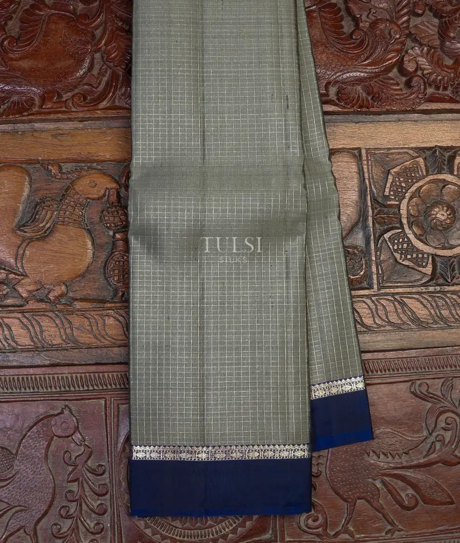 Grey Kanjivaram Silk Saree T632411-image