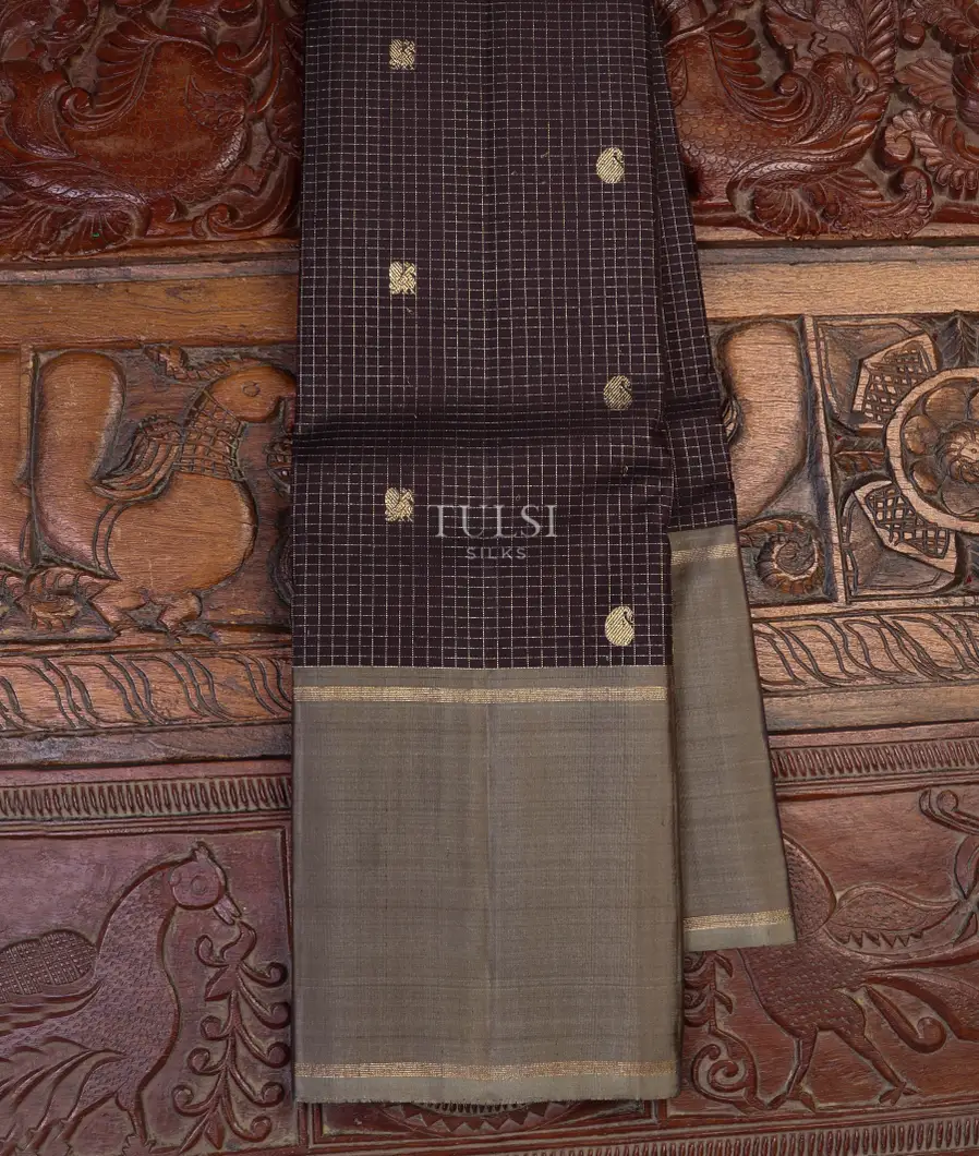 Brown Kanjivaram Silk Saree T632432-image