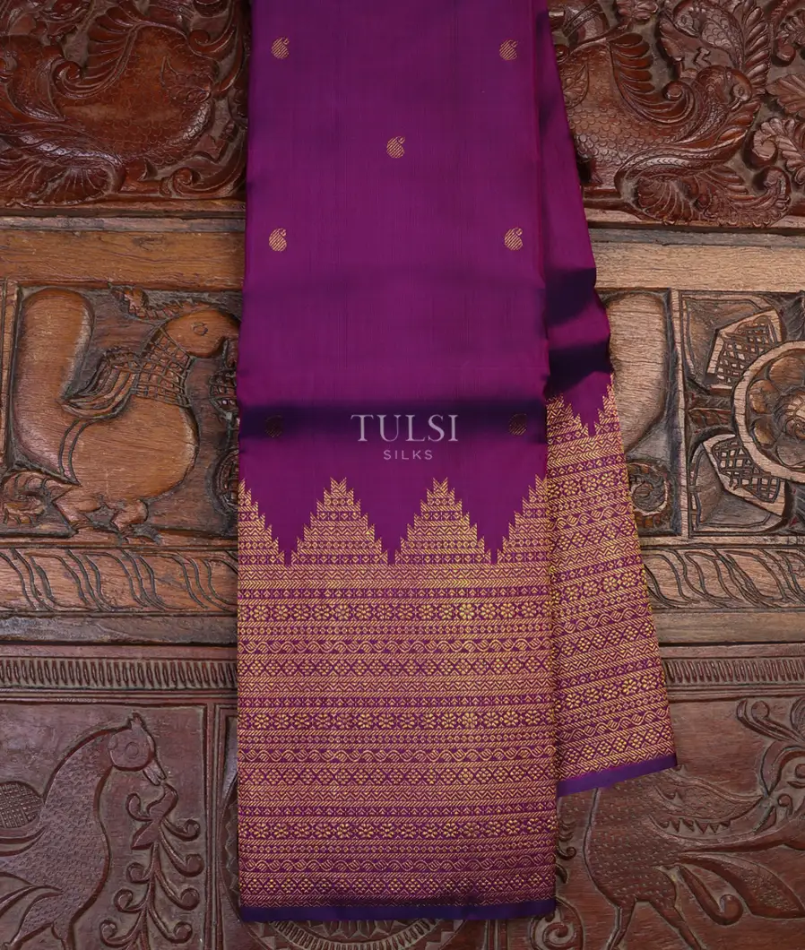 Purple Kanjivaram Silk Saree T632371-image