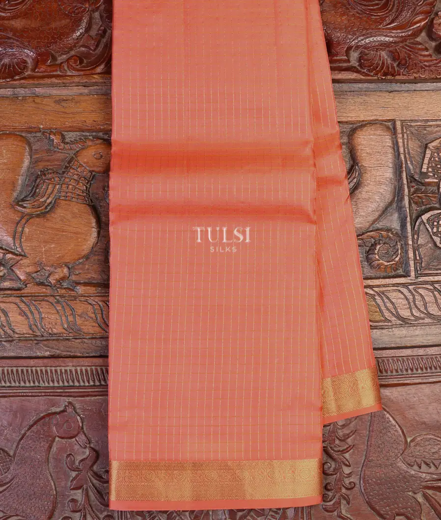 Peach Soft Silk Saree T631454-image