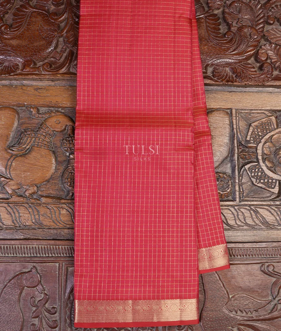 Reddish Pink Soft Silk Saree T631428-image