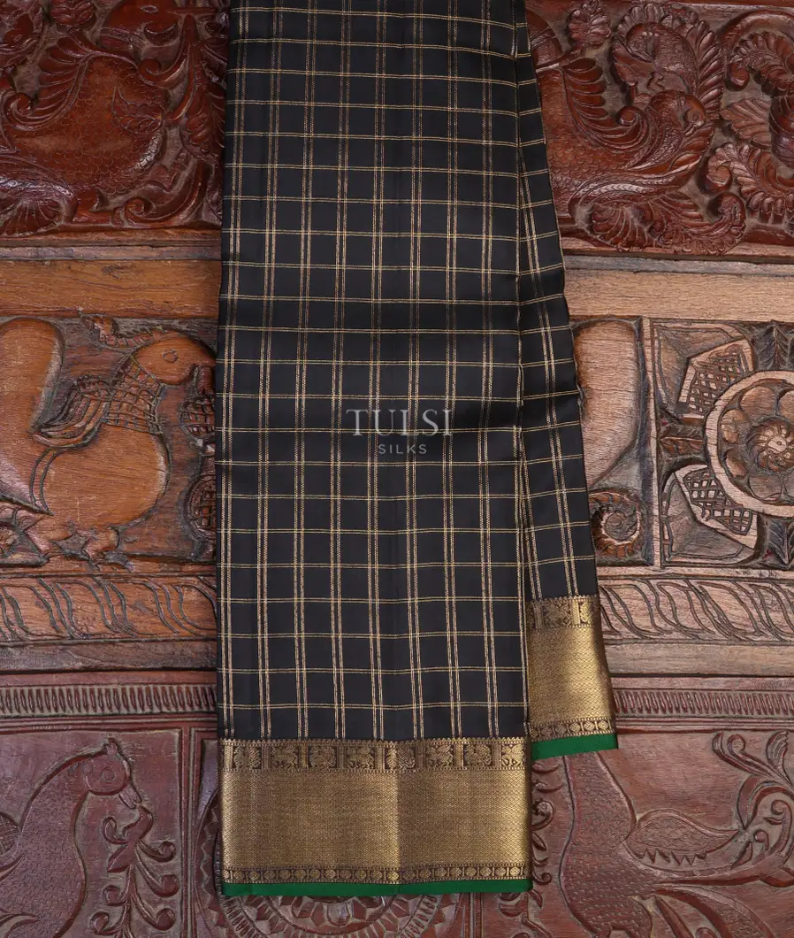 Black Soft Silk Saree T631936-image