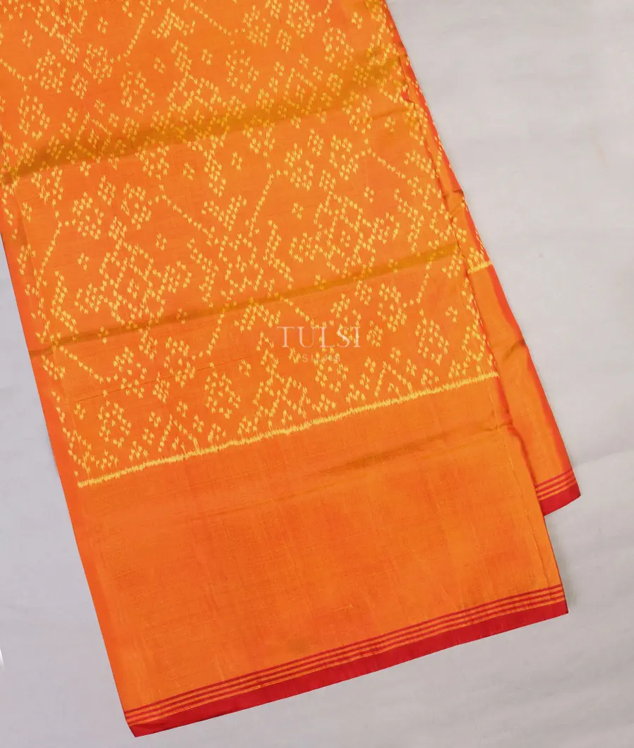 Orange Patola Silk Saree T616275-image