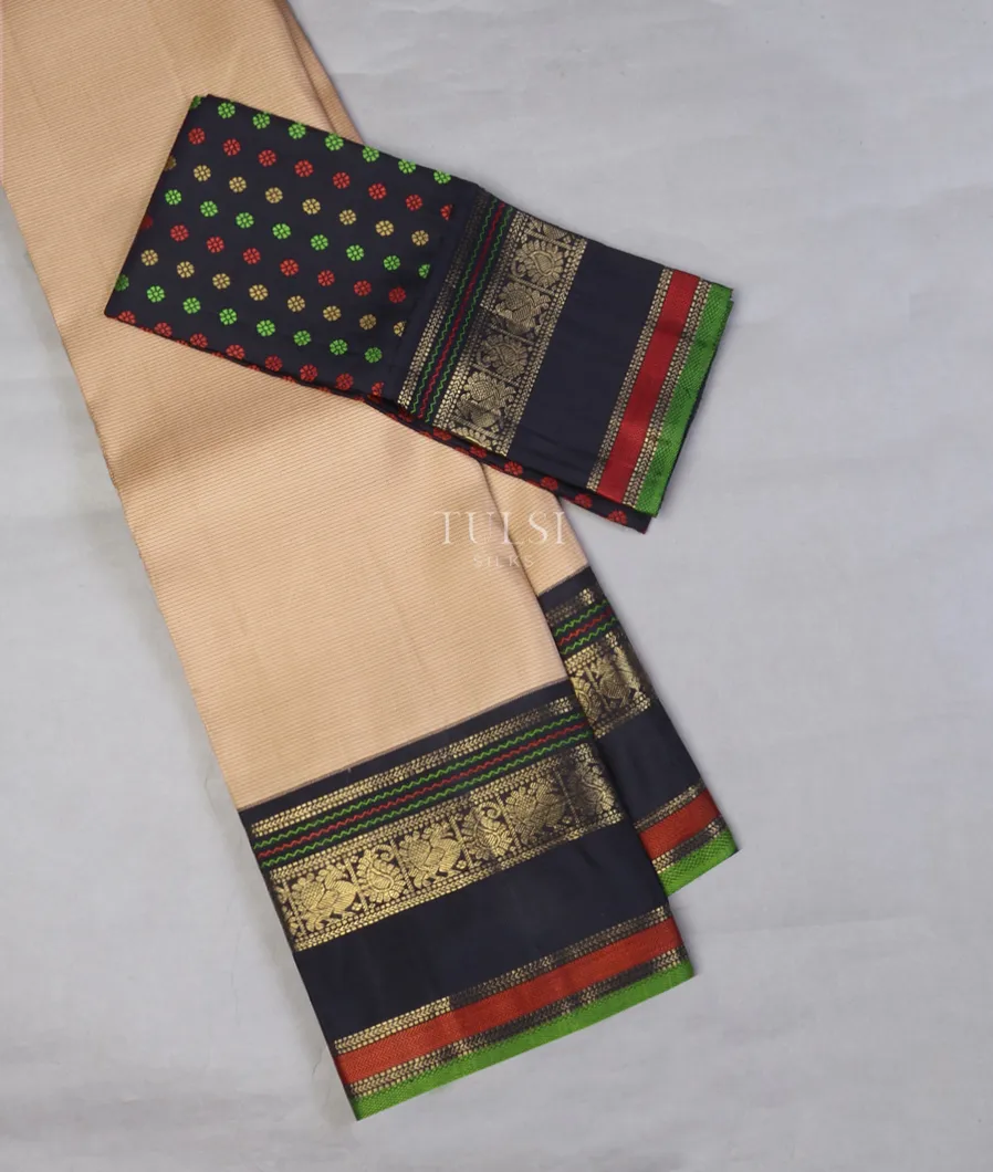Beige Kanjivaram Silk Saree T550728-image