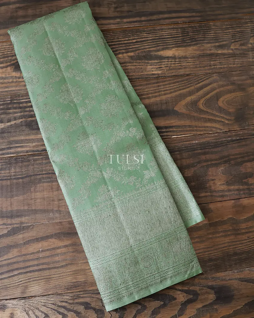 Green Kanjivaram Silk Saree T607582-image
