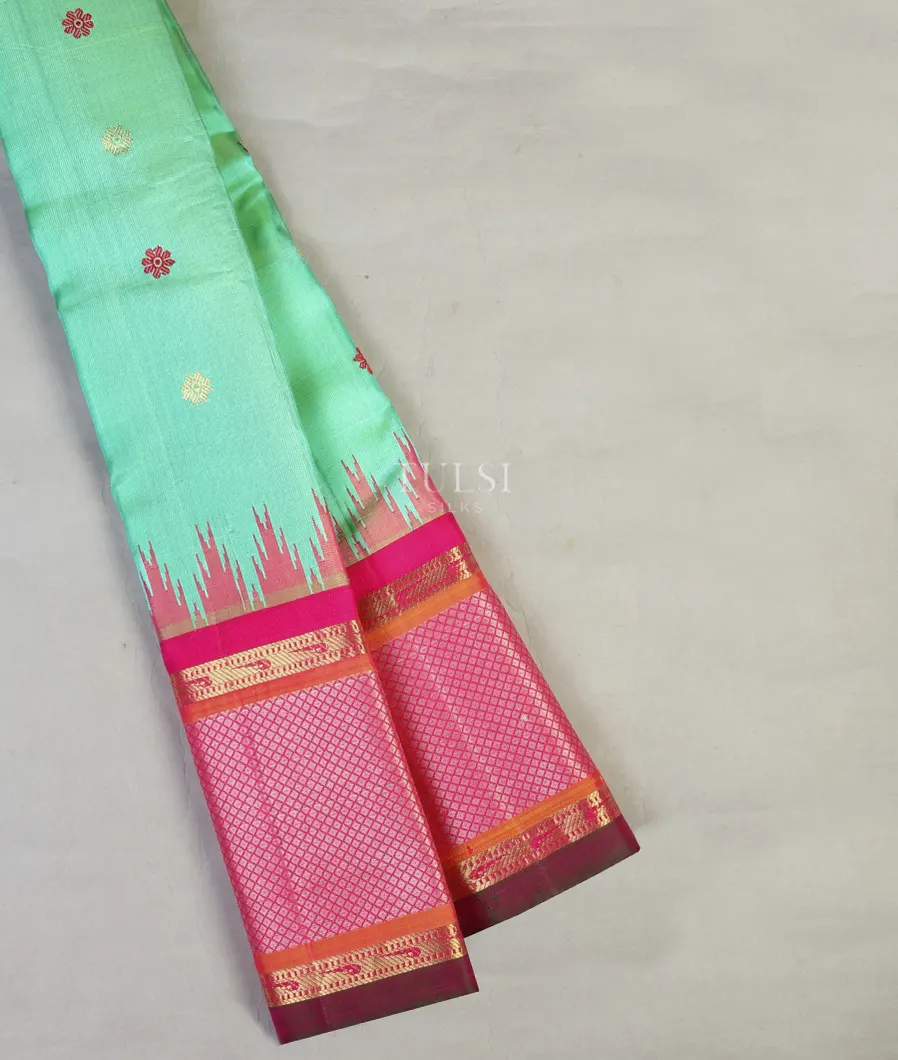Green Gadwal Silk Saree T610260-image