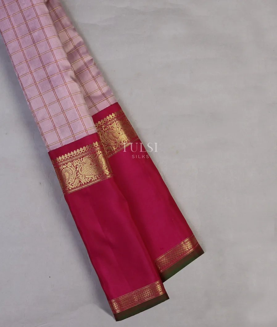 Pink Gadwal Silk Saree T635125-image