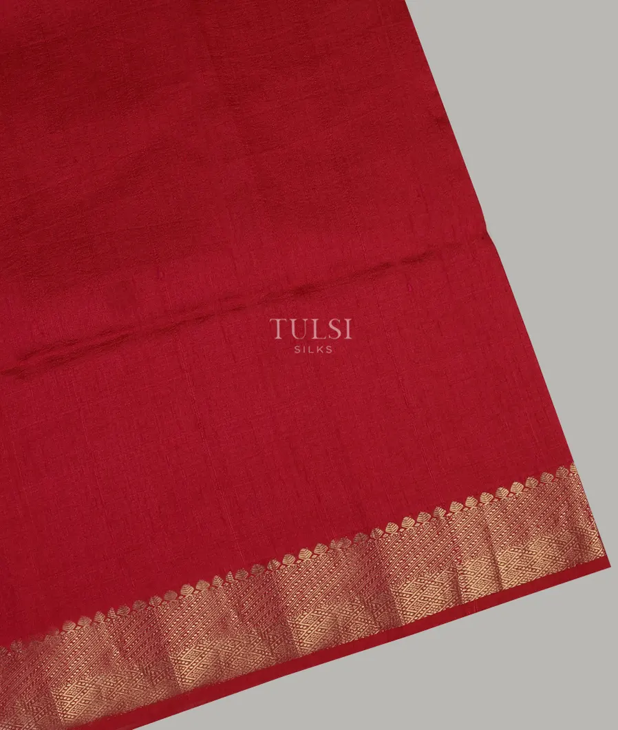 Red Tussar Printed Saree T629058-image