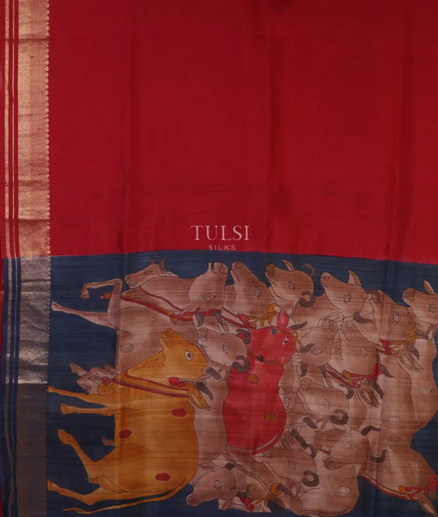 red-tussar-printed-saree-t629058-t629058-d