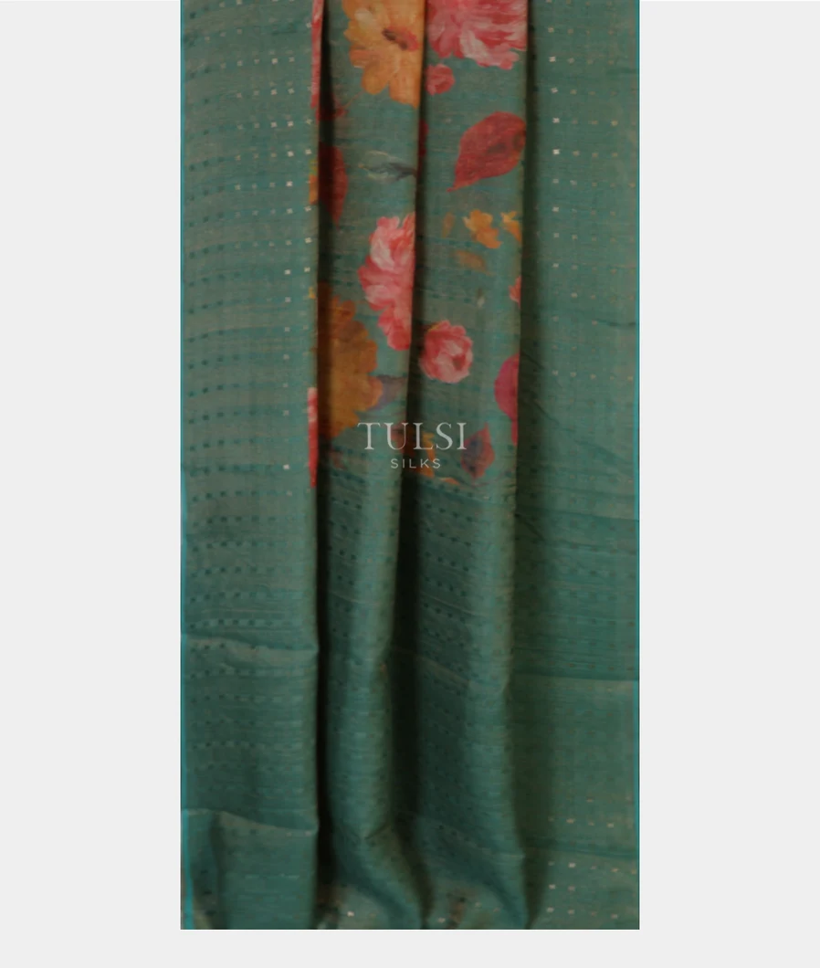 greenish-blue-tissue-tussar-printed-saree-t569164-t569164-b