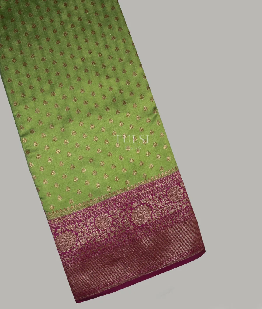 Green Banaras Silk Saree T636477-image