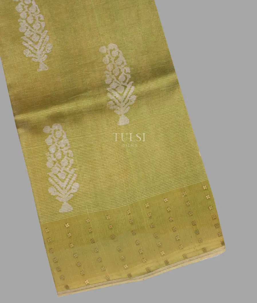 Green Tissue Organza Printed Saree T625688-image