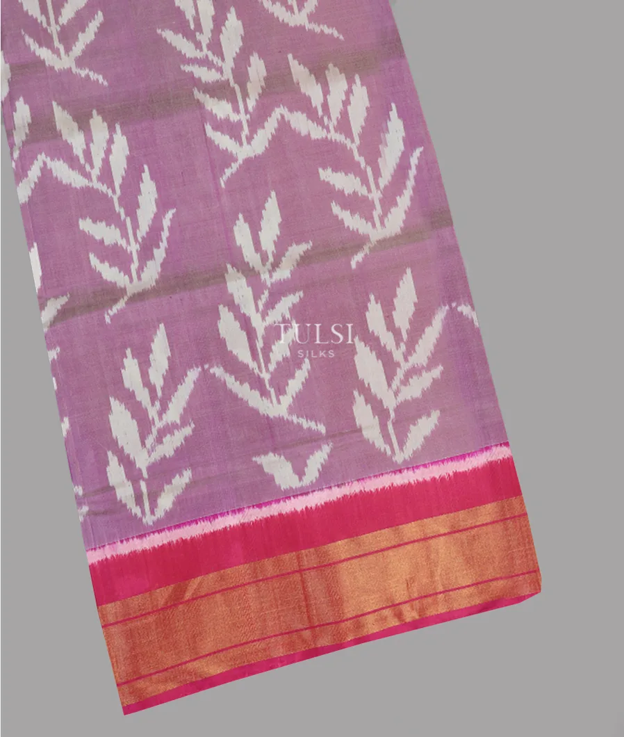 Lavender Patola Silk Saree T622136-image