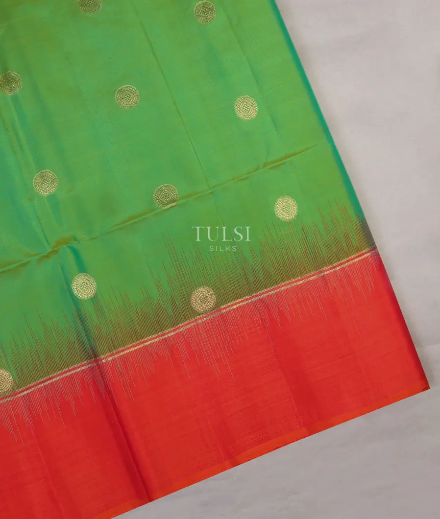 Green Soft Silk Saree T632955-image