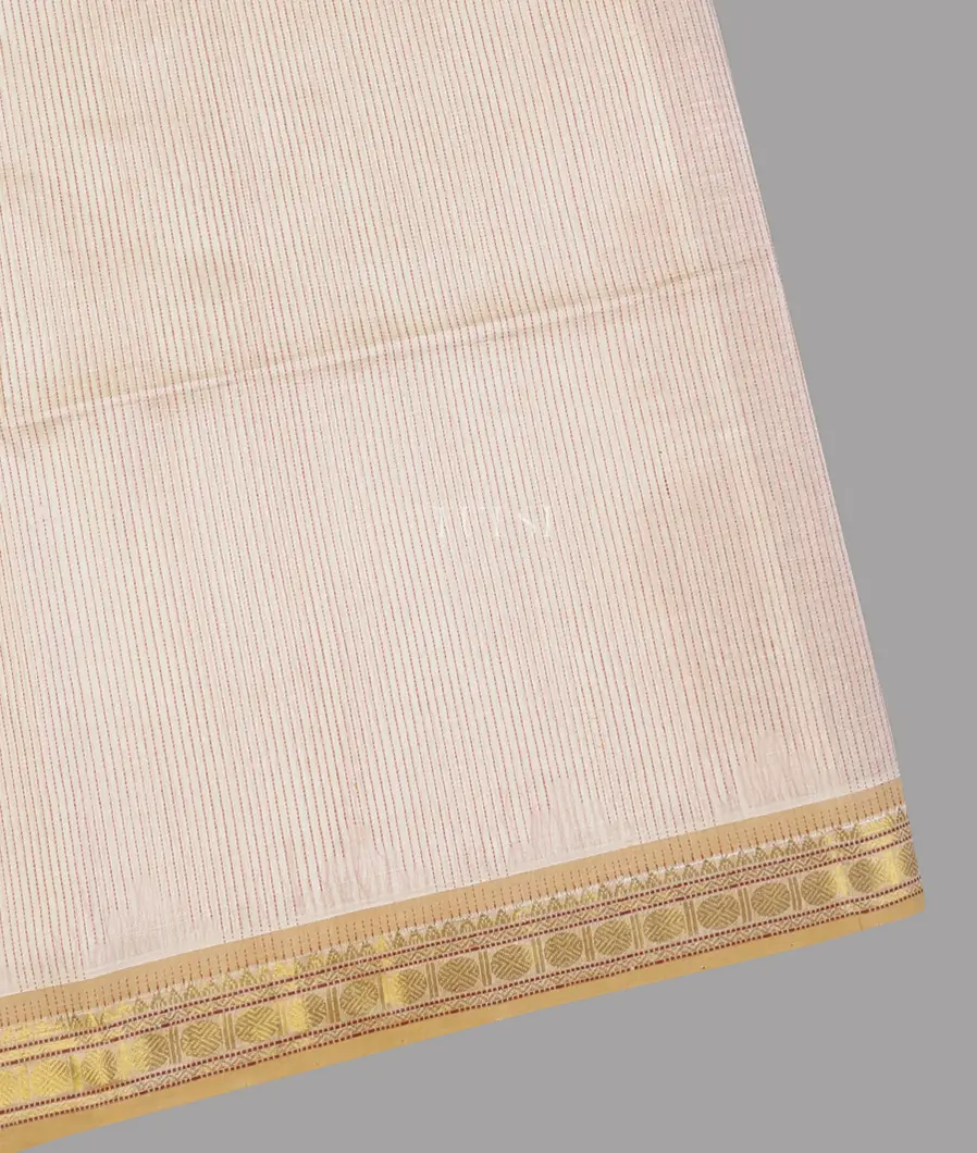 Off - White Silk Cotton Saree T633552-image