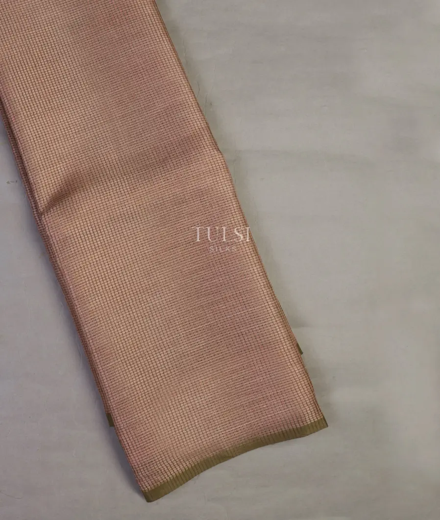 Pink Woven Tussar Saree T636535-image