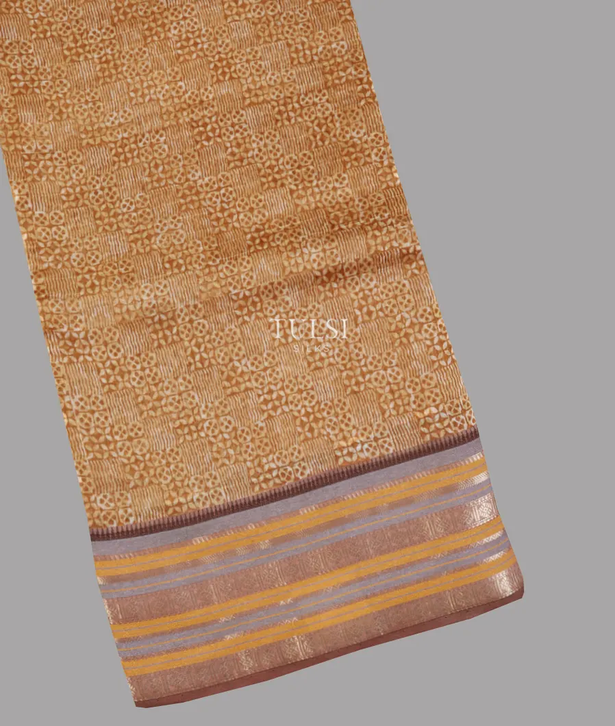 Light Brown Chanderi Cotton Saree T631763-image